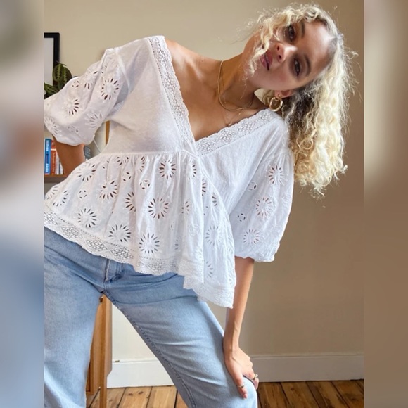 Free People Sweeter Side Blouse - Picture 2 of 9